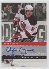 2008-09 Upper Deck Signature Sensations Series 2 Andy Greene #SS2-AG Auto