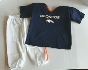 Franklin Boys M Denver Broncos Jersey & Pants with Shoulder Pads Costume - Picture 1 of 5