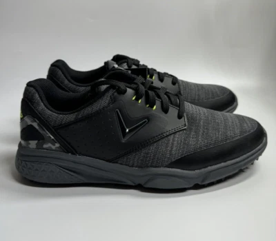 Callaway Mens 8D Coronado V2 Spikeless Waterproof Golf Shoes Black/Grey CG401BGR - Image 1 of 4