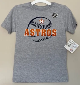 Nueva Camiseta Dri de Algodón Gris para Niños de los Astros de Houston Talla S (6/7) Camiseta Niños - Imagen 1 de 4