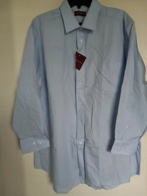 Covington, Mens, Button Down, Shirt, Wrinkle Resistant Blue Sz 17.5 32-33 NEW - Image 1 of 3