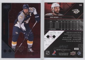2011-12 Upper Deck Black Diamond Ruby /100 Shea Weber #108