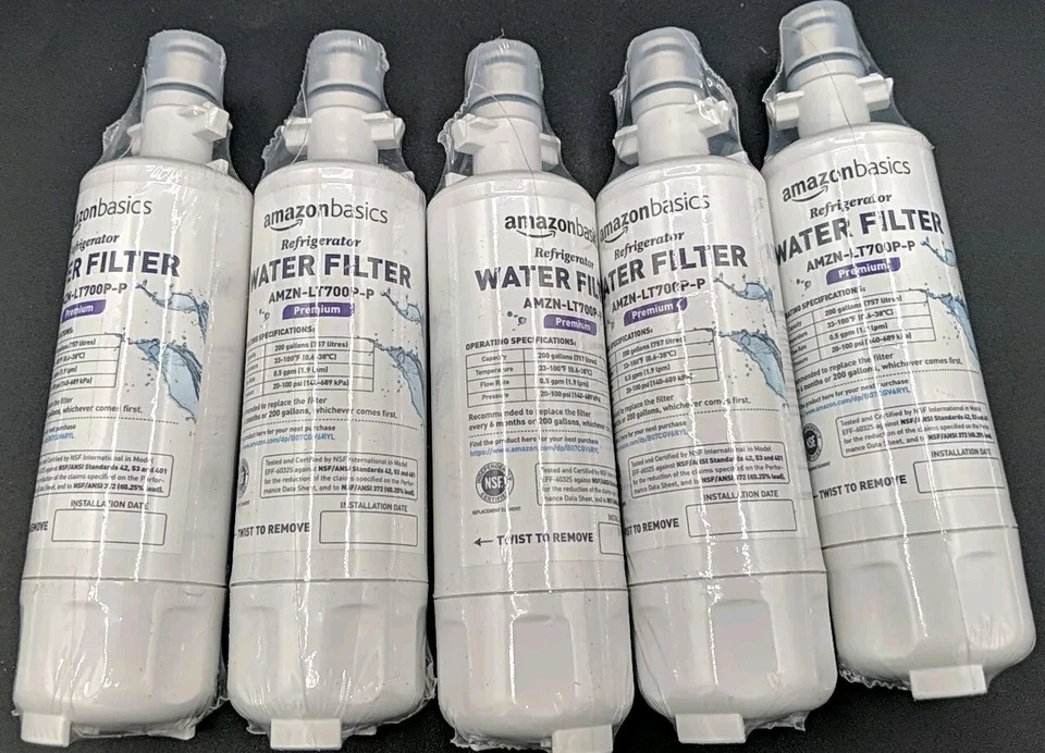 Amazon Basics Replacement LG LT700P Refrigerator Water Filter Cartridge 5 Pack - Image 1 of 1