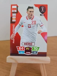 Piotr Zielinski HERO - Panini Adrenalyn XL Qatar Base Core No.195 Poland - Picture 1 of 2