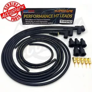 Accuspark-HardCore Custom fit Classic Car 8mm Performance Silicone HT Leads 4cyl - Picture 1 of 8