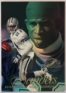 DEION SANDERS 1997 Flair Showcase Showtime #21 DALLAS COWBOYS *Free Shipping* - Picture 1 of 2