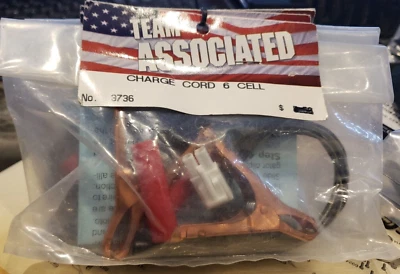 Team Associated 3736 RC10 7.2v 6 cell Fast Charge Cord Vintage RC Parts - Image 1 of 3