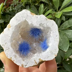 1pc Natural Agate Geode Quartz Crystal Energy Mineral Specimen Reiki Decor gift - Picture 1 of 13