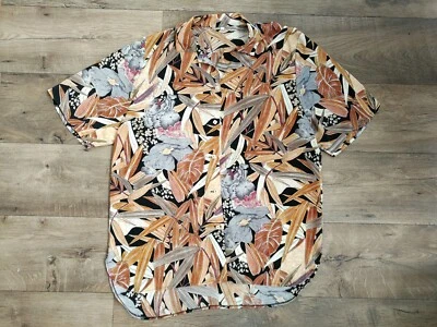 Camicia donna retrò vintage 80S fantasia floreale taglia L Foto 1 de 4