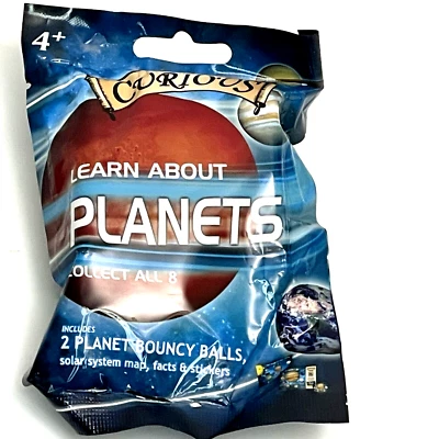 Bolas saltitantes Curious Learn About Planets 1 pacote aleatório contém 2 planetas - Imagem 1 de 4