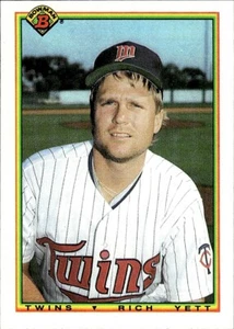 1990 Bowman Rich Yett Minnesota Twins #412 - Picture 1 of 2