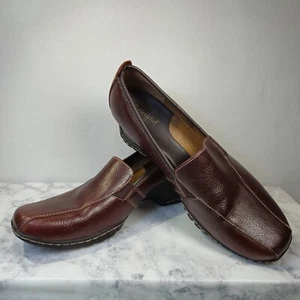 Bjorndal Noelle Brown Leather Comfort Loafers Slip On Shoes Women's Size 9.5M - Picture 1 of 13