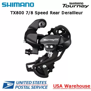 Shimano Tourney TX RD-TX800 7/8 Speed Direct Mount Rear Derailleur Long Cage MTB - Picture 1 of 1