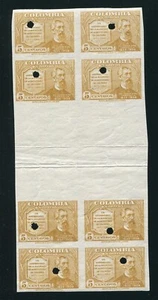 COLOMBIA 1949 AGRICULTURE PROOF WATERLOW ARCHIVES - Picture 1 of 2