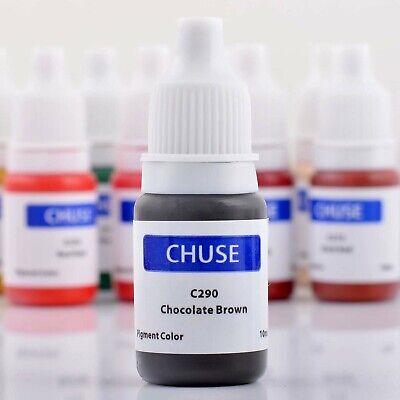 Chuse Permanent Makeup Pigment Microblading Eyebrows Tattoo Ink Derma Test 10ml • 17.89€