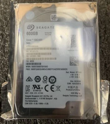ST600MM0009 Seagate 600GB Exos 10E2400 10K RPM 2.5'' 12Gb/s SAS 128MB Hard Drive - Image 1 of 4