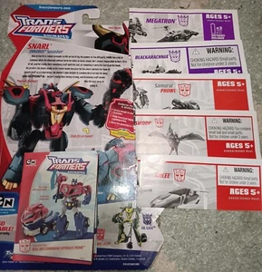 Transformers Animated Instructions, Cardback, and promos - Picture 1 of 1