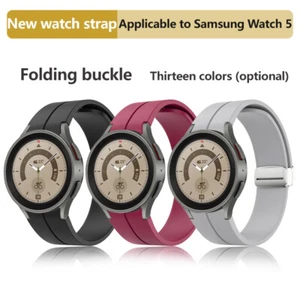Sport Silicone Strap Band for Samsung Galaxy Watch 4 / 5 40mm 44mm / 5 Pro 45mm - Picture 1 of 58