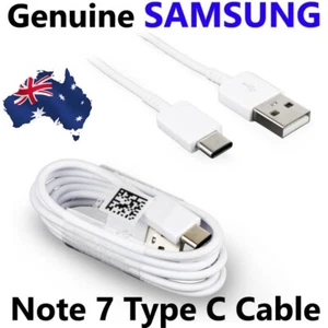 Genuine Samsung Type-C USB Data Charging 1m Cable For Galaxy Note 9 8 S9+ S8 A5 - Picture 1 of 2
