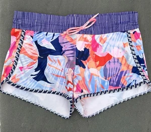 Athleta Girl Swimsuit Size XL/14 Cannonball Short Bottoms Sunny Flora XL 14 - Picture 1 of 4