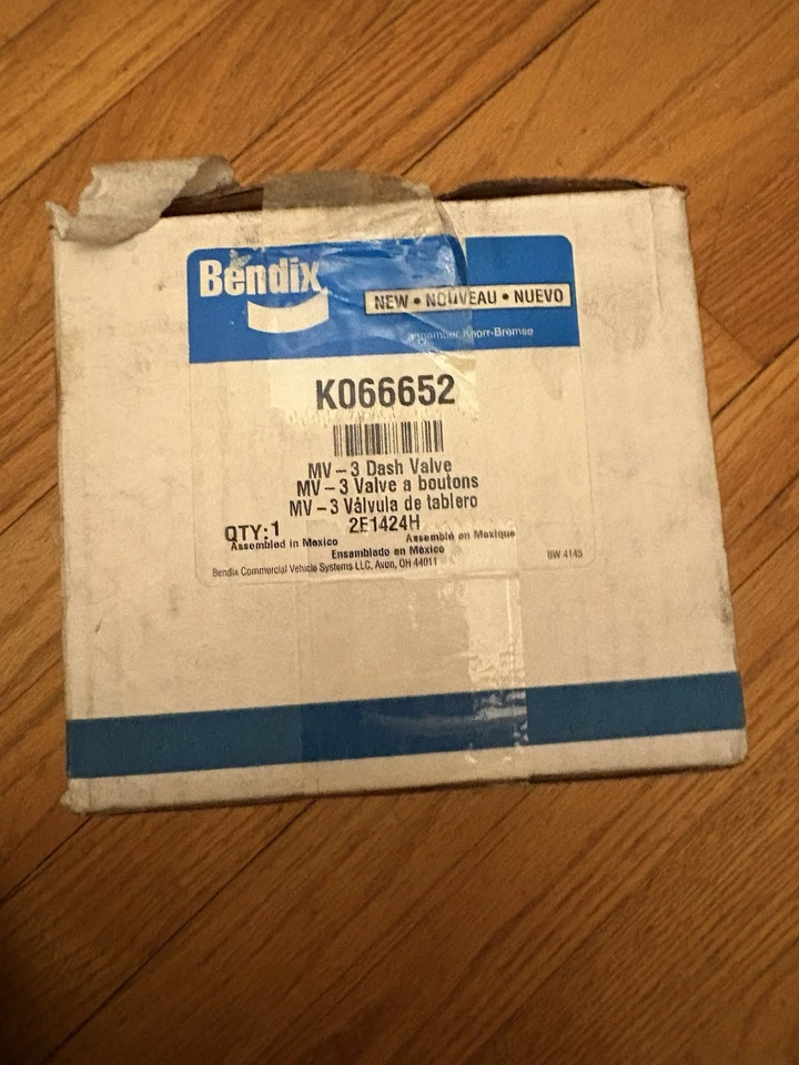 Válvula de tablero Bendix K066652 para Peterbilt, Mack, Volvo Foto 1 de 3