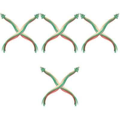  Set 4 Fermagli per Capelli Fermagli per Capelli Festivi per Bambine - Immagine 1 di 4