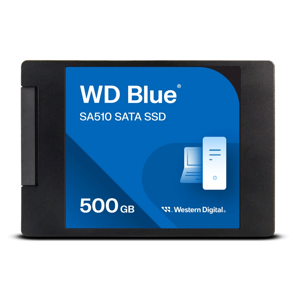 Western Digital 500GB WD Blue SA510 SATA SSD 2.5”/7mm Cased WDS500G3B0A-00AXR0