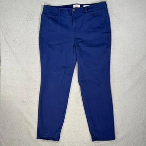 LOGO by Lori Goldstein Skinny Jeans Womens 18W Electric Blue Stretch Casual - Picture 1 of 12