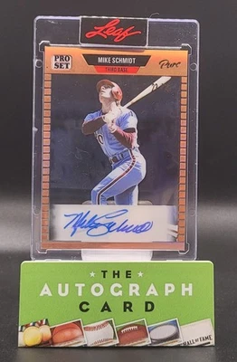 2023 Leaf Pro Set Pure MIKE SCHMIDT Bronze Auto 23/25 Phillies Autographed - Image 1 of 3