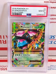 2016 Mega Venusaur EX Ultra Rare Pokemon TCG XY Evolutions Holo  2/108 PSA 10 - Picture 1 of 2