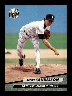SCOTT SANDERSON ⚾ 1992 Fleer Ultra Baseball #414 NY Yankees - Image 1 of 2