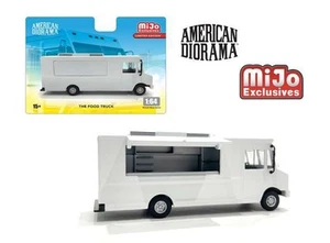 American Diorama AD70200MJ Plain White Food Truck neutral 1:64 - Picture 1 of 1