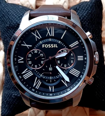 Reloj Cronógrafo Fossil Grant Sport FS48131E 50mm Todo Acero Inoxidable Foto 1 de 4