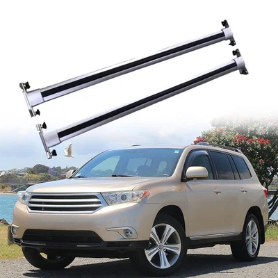 Cross Bar Fits For  Toyota Highlander 2008-2013  Roof Rail Luggage - Imagem 1 de 4