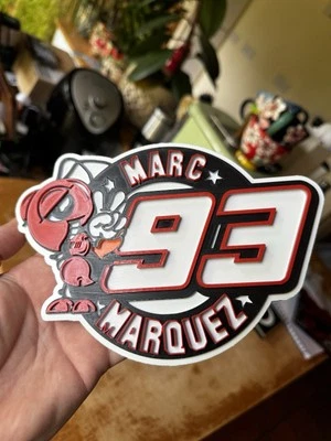 BR3TTIN3D Marc Márquez Inspired “Ant” 3D Sign – Custom MotoGP Fan Art Display