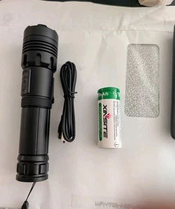 LED Flashlights, 90000 Lumens Zoomable 7 Modes Rechargeable Flash Light for... - Picture 1 of 7