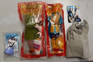 Burger King Hunchback Notre Dame 1996 9" Quasimodo Hugo 10" Phoebus 4" Esmeralda - Imagen 1 de 9