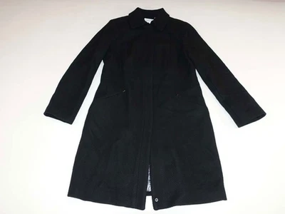 Calvin Klein Women's Overcoat Size 12 Wool Blend Winter Coat Zipper Front CK - Image 1 of 4