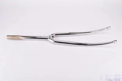 NOS 28" Chrome replacement 1" Steel Fork for vintage bicycles / roadbikes - Image 1 of 4
