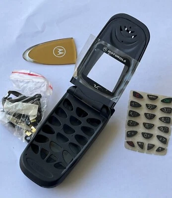 Motorola Retro V8088 Full Housing Mod Cover Black Color Without Buttons - Image 1 of 4