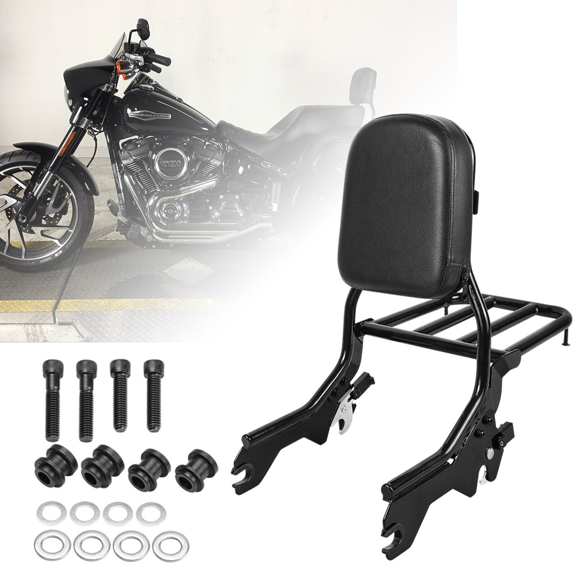 Tour Pak Docking Hardware TCMT Standard Sissy Bar Upright Backrest