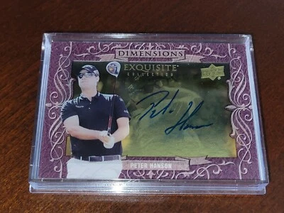2014 Exquisite Collection Dimensions Autographs #DPH Peter Hanson  PGA Auto - Image 1 of 3