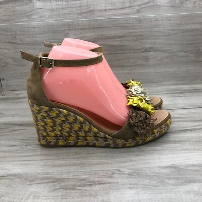 Sandalias de cuña Gaimo para mujer EU 40 Cessy bronceado gamuza alpargata hebilla correa Foto 1 de 4