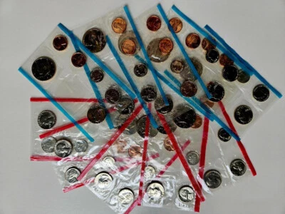 Set of 5, 1973 US Mint Set with 5 Coins after IKE Dollars Removed, Kennedy Half - Image 1 of 4