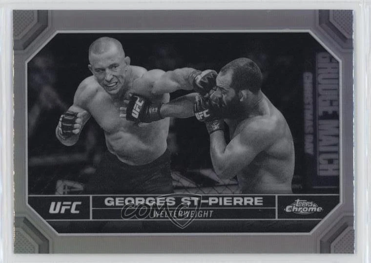 2024 Topps Chrome UFC Negative Refractor Georges St-Pierre #68