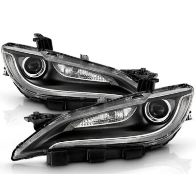 For 2015-2017 Chrysler 200 W/O LED DRL Halogen  Pair Left+Right Headlights Assy Foto 1 de 4