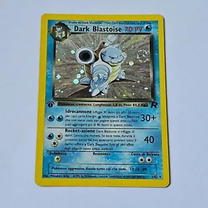 Tortank Obscur Dark Blastoise 3/82 Team Rocket Holo Italian Pokemon 1st Edition - Picture 1 of 11