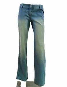 NWT Ann Taylor LOFT stone Washed women's denim slit leg Jeans Size 2 - Picture 1 of 4