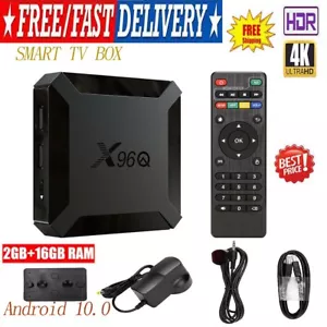Smart TV Box X96Q HD Android 10.0 UHD 4K WIFI Media Player Set Top Box 2GB+16GB - Picture 1 of 11