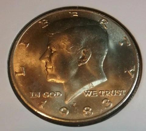 1983 Kennedy P&D Half Dollars - BU Cover